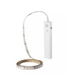 1m 2,4W/m spatwaterdichte LED-strip - 6V DC, IP65, PIR-sensor, batterij, 30 LED's per meter
