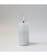 Bougie LED 10cm de haut, effet flamme, blanc - Ø5cm, 10cm de haut, fonctionne avec télécommande, minuterie, véritable cire
