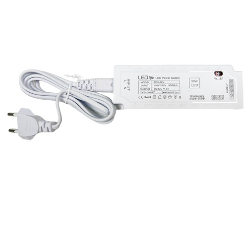 Alimentation spot meuble 36W - Plug & Play, pour Sono, Cabi et Reco, max. 6 spots