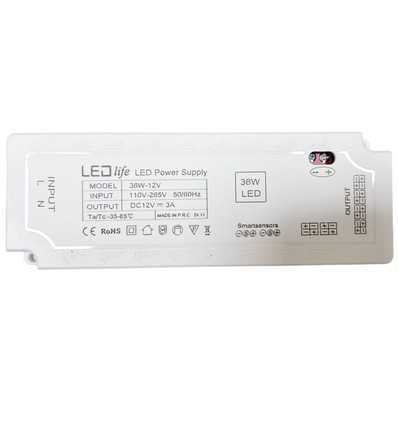 Alimentation LEDlife 36W pour spots encastrés - Pour spots Sono, Cabi et Reco, max. 6 spots