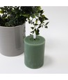 Bougie LED 10cm, effet fondu, effet flamme - Ø7,5cm, vert