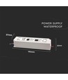 100W / 24V DC voeding - 4.1A, IP65 waterdicht