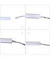5m 8W/m AnyCut Neon Flex 10x10 Grøn LED strip - 12V DC, Ingen klippeafstand