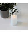 Bougie LED 12,5cm, effet fondu, effet flamme - Ø7,5cm