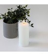 Bougie LED 17,5cm, effet fondu, effet flamme - Ø7,5cm