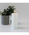 Bougie LED 17,5cm, effet fondu, effet flamme - Ø7,5cm