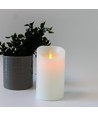 Bougie LED XL 17,5cm, effet flamme, blanc - Ø10cm