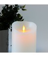 Bougie LED XL 17,5cm, effet flamme, blanc - Ø10cm