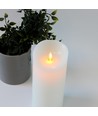 Bougie LED XL 22,5cm, effet flamme, blanc - Ø10cm