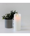 Bougie LED XL 22,5cm, effet flamme, blanc - Ø10cm