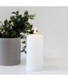 Bougie LED 15cm, effet fondu, effet flamme - Ø7,5cm