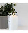 Bougie LED 15cm, effet fondu, effet flamme - Ø7,5cm