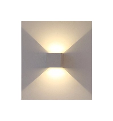 12W LED vägglampa - IP65 utomhus, grå, fyrkantig, justerbar spridning, inkl. ljuskälla