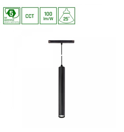 Module LED 12W System Shift SMART HANGIT, 48V - CCT, 25°, 1150lm, 40 x 297 mm, incl. 90cm de fil