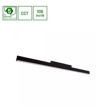 Spot sur rail 17W Shift Line M pour 48V - CCT, 1800lm, 48V DC, noir