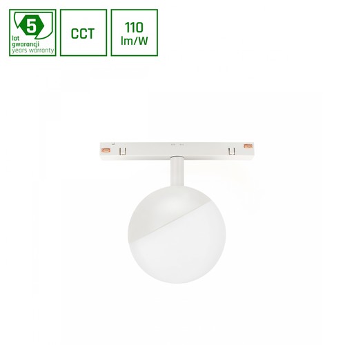 SHIFT CCT- Globe Sphere opbouwspot Ø100x130mm, 5W, 165°, wit, CCT schakelaar