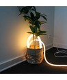 10m Neon Flex Tube til Indretning - 230V, Varm hvid, D16 Neon komplet sæt