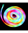 250cm RGBIC Neon Flex komplett sett - USB, Bluetooth-app, fjernkontroll, inkl. montering, 7x15 neonflex