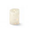 Bougie LED avec guirlande, 12,5cm, effet flamme - Ø7,5cm