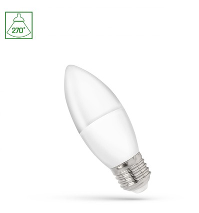 Ampoule LED E27 1W - Forme bougie, très économique