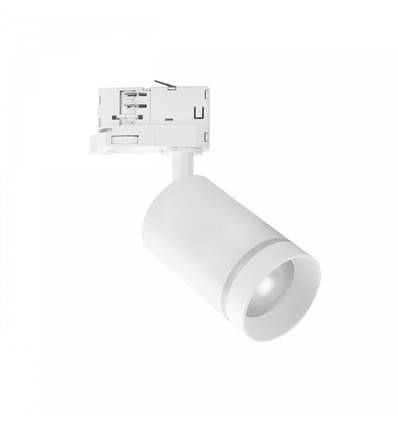 MADARA ALTRO RING GU10 - Rail 3 phases, sans source lumineuse, 250V, IP20, 60x101x141mm, blanc