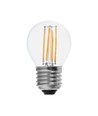 Ampoule LED sphérique E27 4W dimmable 3 niveaux - G45, filament, verre clair