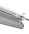 Réglette LED Gigant Pro 60cm 21W, câblage traversant - 150lm/W, étanche IP66, IK10