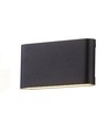 Applique 12W DuoLume - Rectangle, IP65, noir, haut/bas, intérieur/extérieur, source incluse