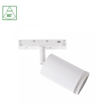 Spot sur rail 7W Shift Basic - Pour système SHIFT, 2700K, blanc