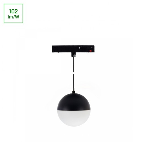 SHIFT Basic - Globe P, Kugle Lampe, Nedhængt, 90mm, 10W, 2700K, Sort