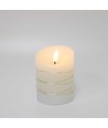 Bougie LED avec guirlande, 10cm, effet flamme - Ø7,5cm