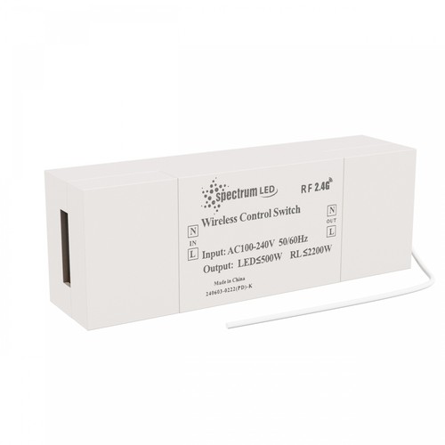 Aan/uit schakelaar 2200W/500W (LED) - Konekto Mesh