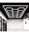 591W RA95 Hexagon LED 14 felter + ramme komplett sett - Inkludert strømtilkobling