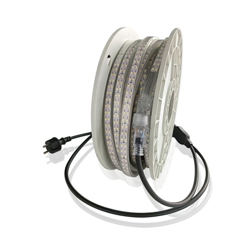 15m LEDlife ridebane strip på tromle - 230V, IP67, 180 LED/m, 11W/m, 1100 lm/m