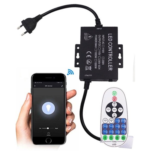 230V WiFi Smart Home dæmper - Inkl. endeprop, til 230V (Type Q),  memory funktion, max  100 m