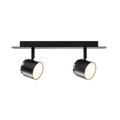 Lampe murale TEATER LED 2 spots 9W, 230V en noir - Nielsen Light