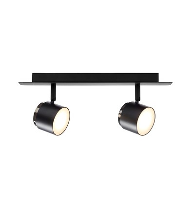 Lampe murale TEATER LED 2 spots 9W, 230V en noir - Nielsen Light