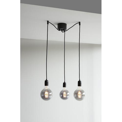 Suspension K5 en Groupe 3xE27 Ø10 Noir - Nielsen Light