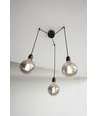 Suspension K5 en Groupe 3xE27 Ø10 Noir - Nielsen Light
