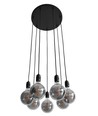 K9 Hanglamp Cluster 7xE27 Ø40 Zwart - Nielsen Light