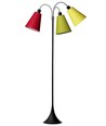 Trafiek Vloerlamp E27 in Zwart met Rood/Limoen/Geel - Nielsen Light