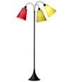 Trafiek Vloerlamp E27 in Zwart met Rood/Limoen/Geel - Nielsen Light