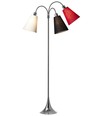 Lampadaire Trafik E27 en Chrome avec Blanc/Noir/Rouge - Nielsen Light