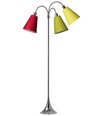 Trafiek Vloerlamp E27 in Chroom met Lime/Geel/Rood - Nielsen Light