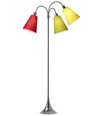 Trafiek Vloerlamp E27 in Chroom met Lime/Geel/Rood - Nielsen Light
