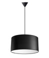 Lampe Suspension Isabella Castillo Ø50 E27 en Noir/Blanc - Nielsen Light