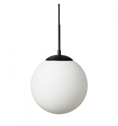 Chicago Café Hanglamp Ø50 Voor E27 in Opal/Zwart - Nielsen Light