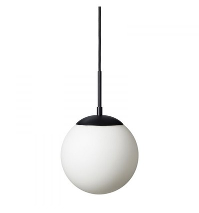 Suspension Chicago Café Ø20 pour E27 en Opale/Noir - Nielsen Light