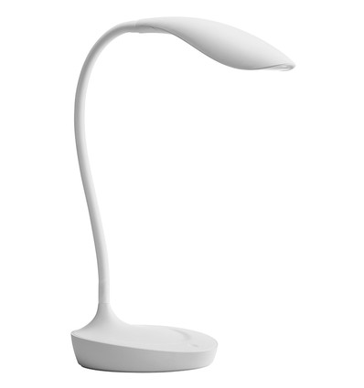 Lampe de table LED Samba avec variateur tactile et USB en blanc - Nielsen Light