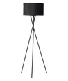 Lampadaire Uptown E27 en noir avec abat-jour noir - Nielsen Light
